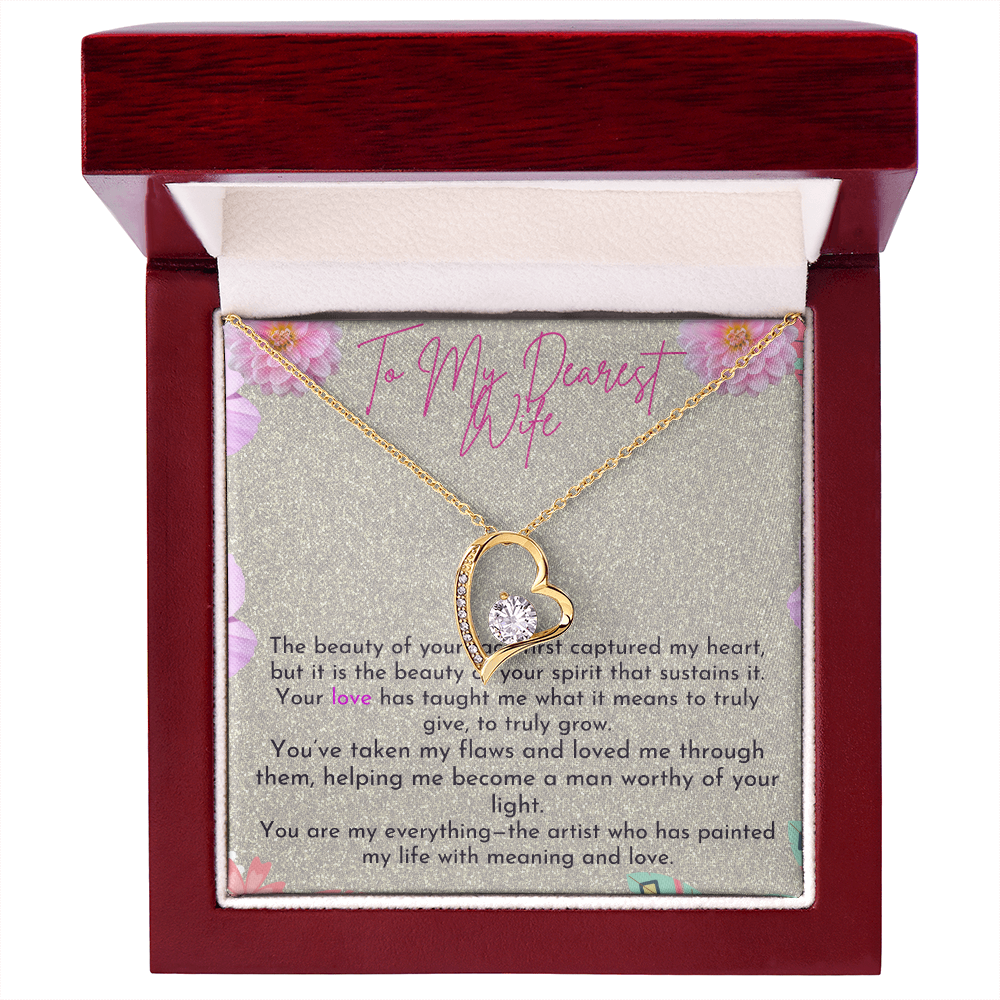 To My Wife - A Beautiful Forever Necklace