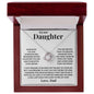 To My Daughter - Love Knot Necklace
