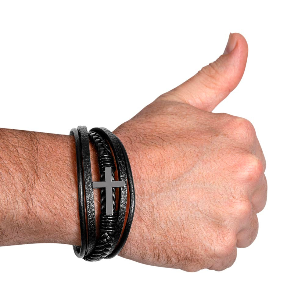 To My Son - May You Always Be Blessed - Cross Bracelet
