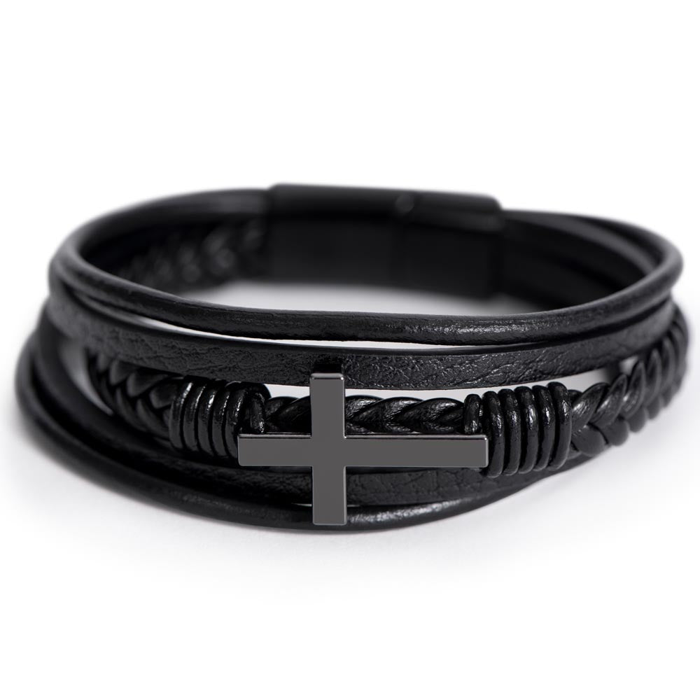 To My Son - May You Always Be Blessed - Cross Bracelet