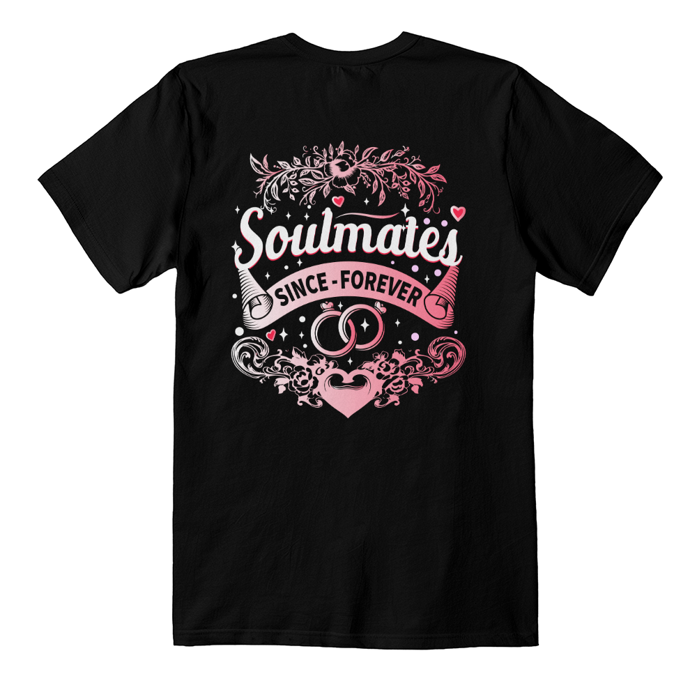 Soulmates Forever T-Shirt - Black