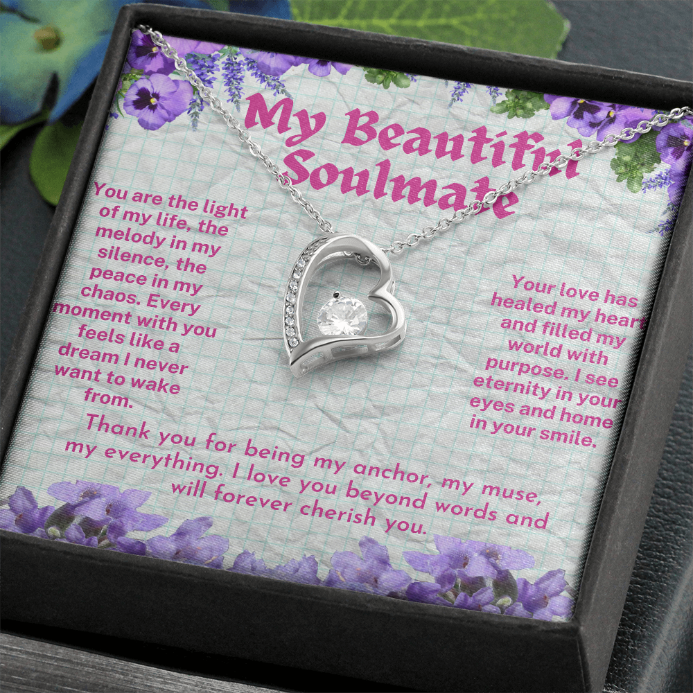 To My Beautiful Soulmate - My Wife - A Forever Love Necklace