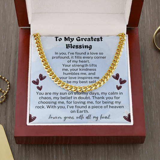 To My Greatest - My Husband - Cuban Link Chain