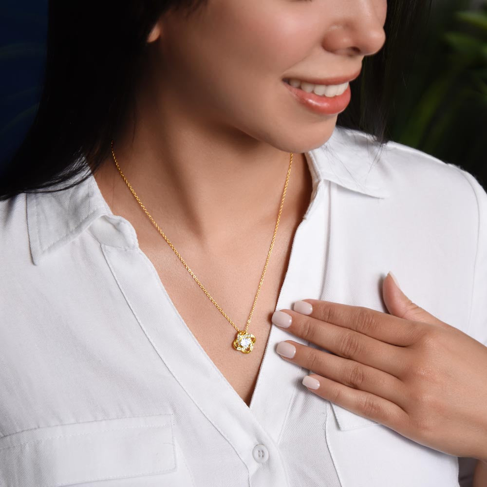 To My Hottie Wife - The Gorgeous Love Knot Necklace