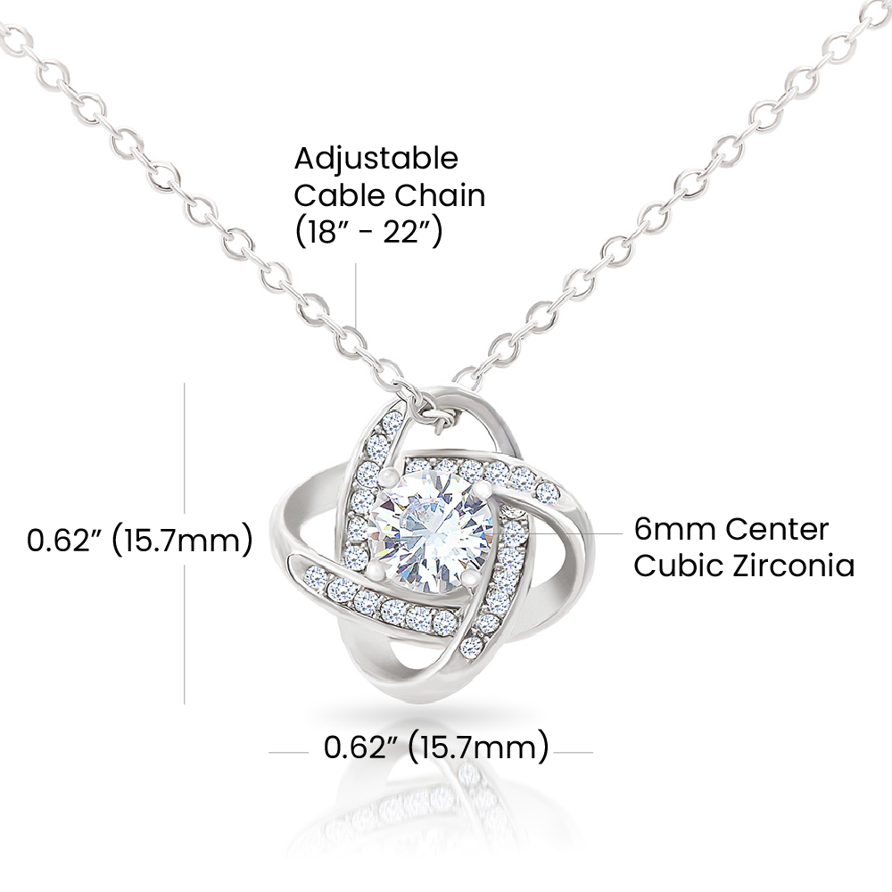 To My Hottie Girl -  A Love-Knot Necklace