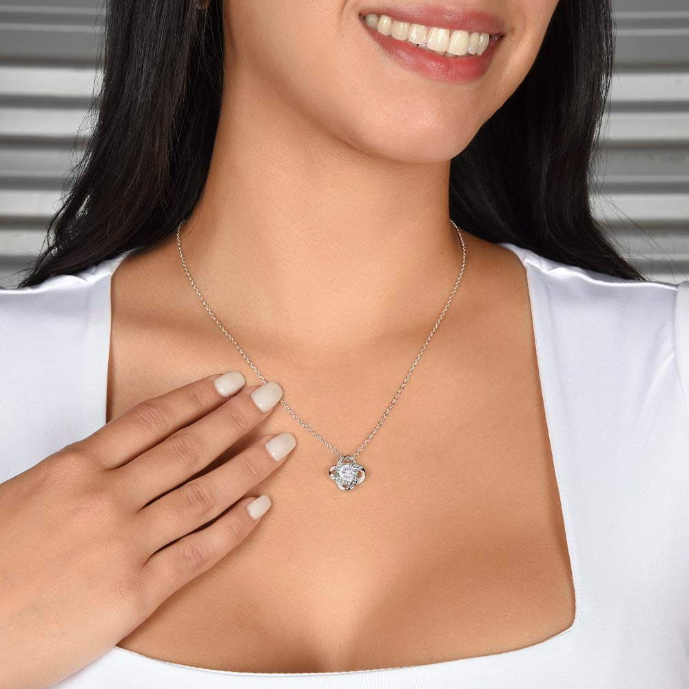 To My Hottie Wife - The Gorgeous Love Knot Necklace
