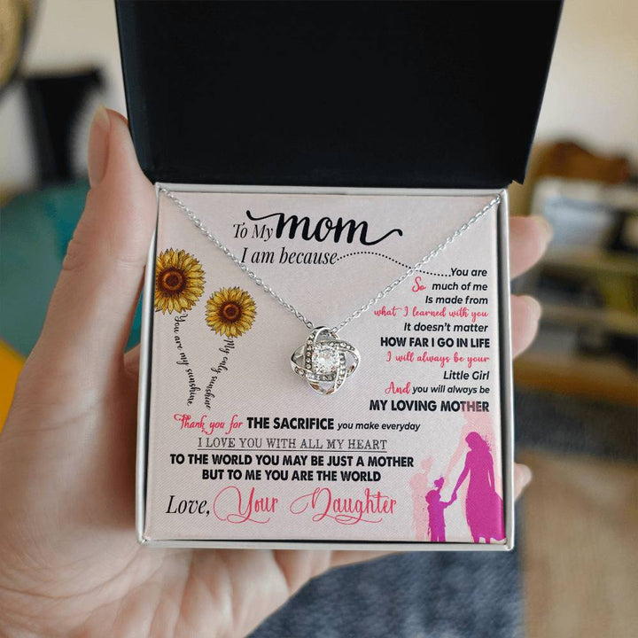 Dear Mom Thank You For Everything Gift Set With Necklace