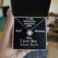 To My Absolutely Gorgeous Wife - A Love Knot Necklace To Celebrate All I Love About You
