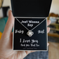 To My Girlfriend - Just Wanna Say, I Love You - Love Knot Necklace With Quirky, Funny Message
