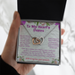 To My  Hearts Desire - My Soulmate - My  Wife - My Love - Interlocking Hearts Necklace