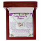 To My  Hearts Desire - My Soulmate - My  Wife - My Love - Interlocking Hearts Necklace