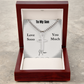 To My Son  - May You Be Blessed Always - Cuban Link Chain Cross