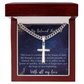 To My Man In Christ and Husband - Cuban Chain and Cross