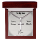 To My Son  - May You Be Blessed Always - Cuban Link Chain Cross