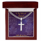 To My  Beloved Husband - A Cross Necklace to Celebrate Our Love