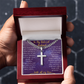 To My  Beloved Husband - A Cross Necklace to Celebrate Our Love
