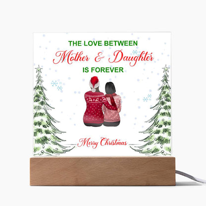 To My Daughter - Merry Christmas - Acrylic Square Plaque