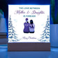 To My Daughter - Merry Christmas - Acrylic Square Plaque