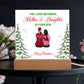 To My Daughter - Merry Christmas - Acrylic Square Plaque