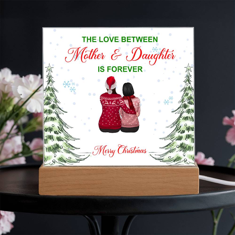 To My Daughter - Merry Christmas - Acrylic Square Plaque