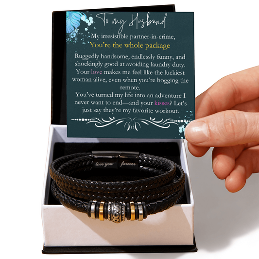 For The Man In Your Life - Love You Forever Bracelet