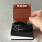 To My  Son - May You Always Be Blessed - Cross Bracelet