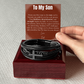 To My  Son - May You Always Be Blessed - Cross Bracelet