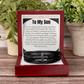 To My  Son - May You Be Blessed Always - Cross Bracelet