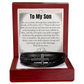 To My Son  - May You Be Blessed, Always -  Cross Bracelet