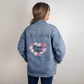 Love In Bloom - Oversized Denim Female Jacket