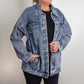 Oversized Women's Denim Jacket - Sassy - Classy - And Loved