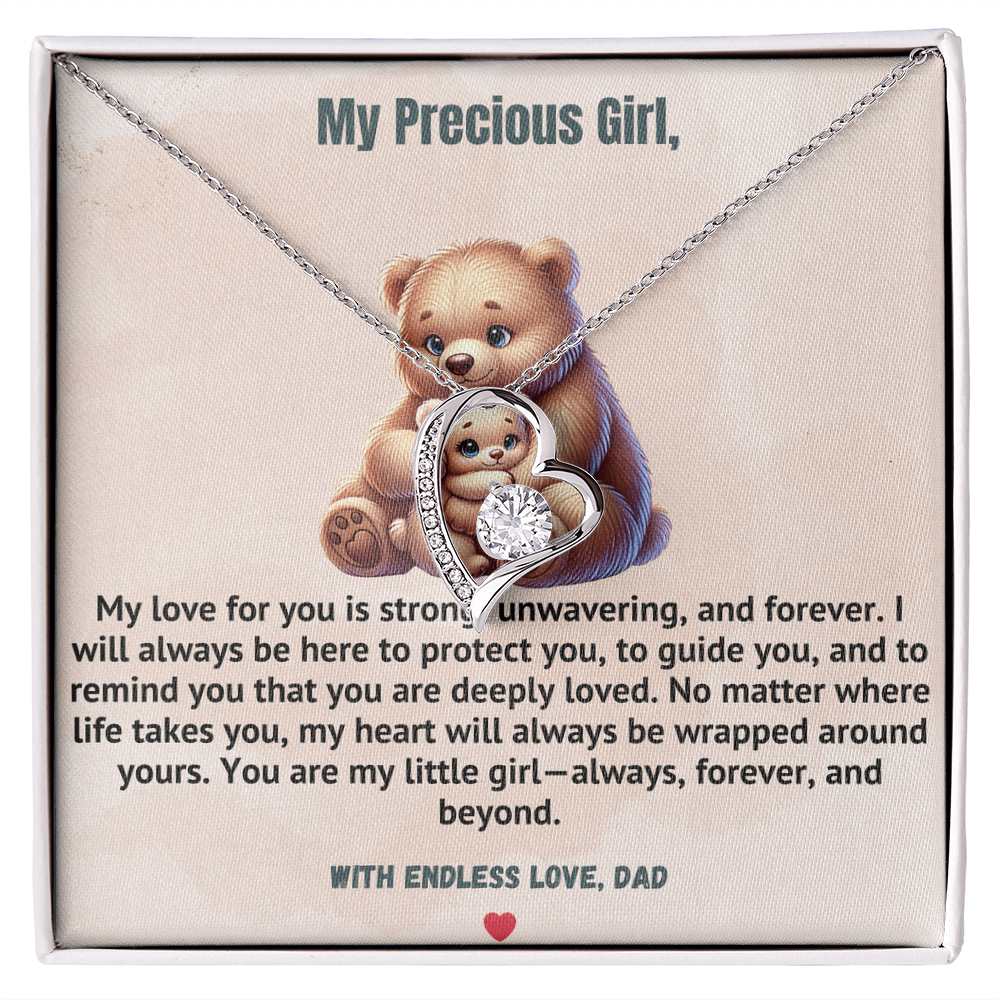 To My Precious Daughter  - Love Forever Necklace