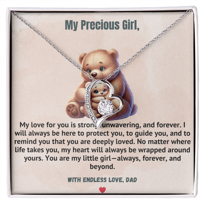 To My Precious Daughter  - Love Forever Necklace