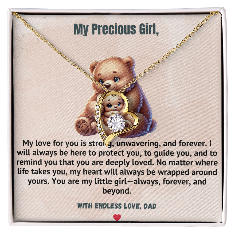 To My Precious Daughter  - Love Forever Necklace
