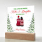 To My Daughter - Merry Christmas - Acrylic Square Plaque