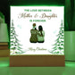 To My Daughter - Merry Christmas - Acrylic Square Plaque