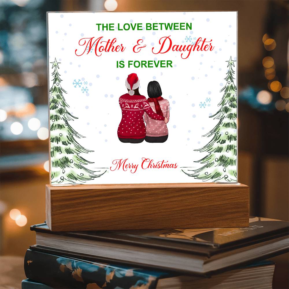 To My Daughter - Merry Christmas - Acrylic Square Plaque
