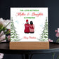 To My Daughter - Merry Christmas - Acrylic Square Plaque