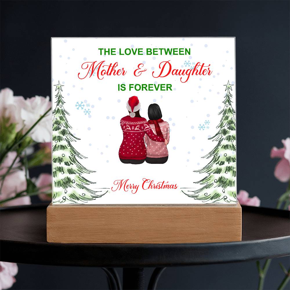 To My Daughter - Merry Christmas - Acrylic Square Plaque